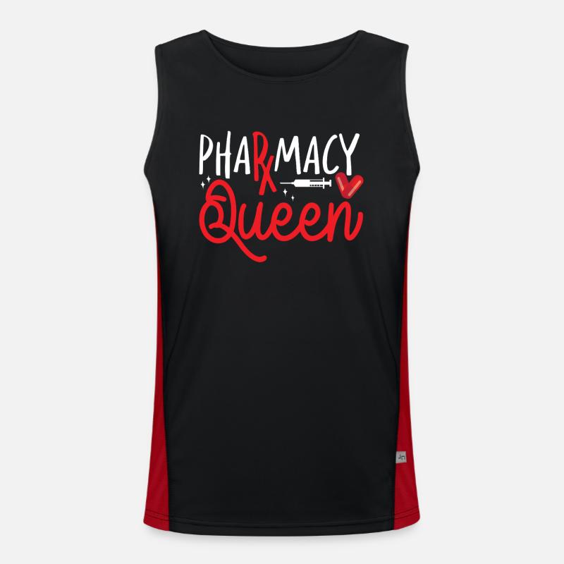 Pharmacy Tech Technician Funktionelles Kontrast-Tank Top für Männer 