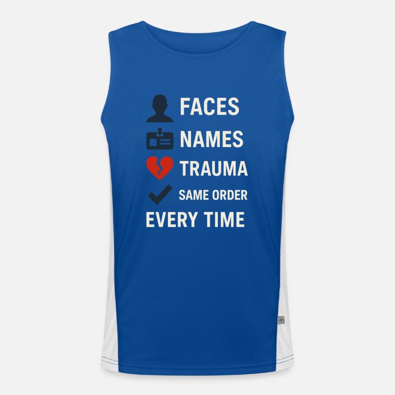 Memory Athlet Mnemonic Brain Training Mental Funktionelles Kontrast-Tank Top für Männer 
