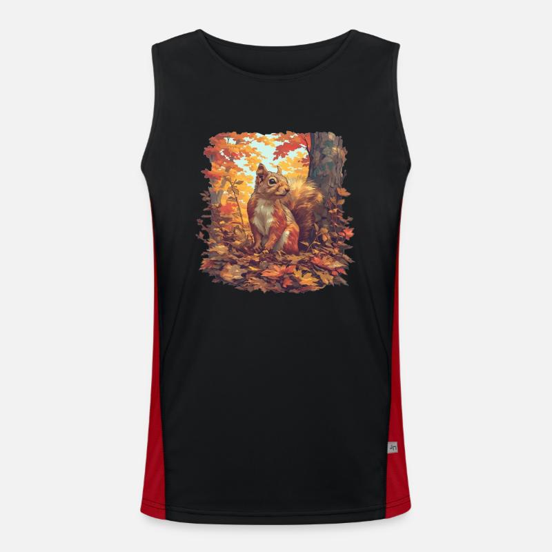 Eichhörnchen Funktionelles Kontrast-Tank Top für Männer 