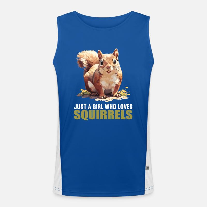 Eichhörnchen Funktionelles Kontrast-Tank Top für Männer 