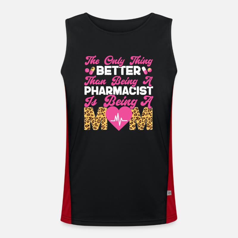Pharmacy Tech Technician Funktionelles Kontrast-Tank Top für Männer 