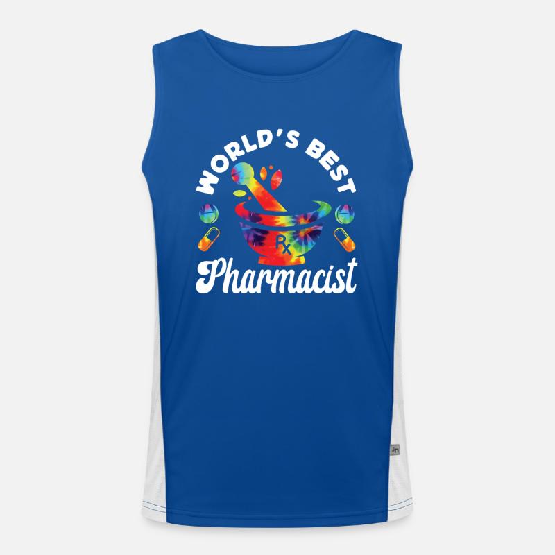 Pharmacy Tech Technician Funktionelles Kontrast-Tank Top für Männer 