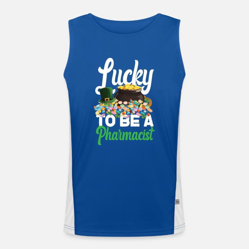 Pharmacy Tech Technician Funktionelles Kontrast-Tank Top für Männer 