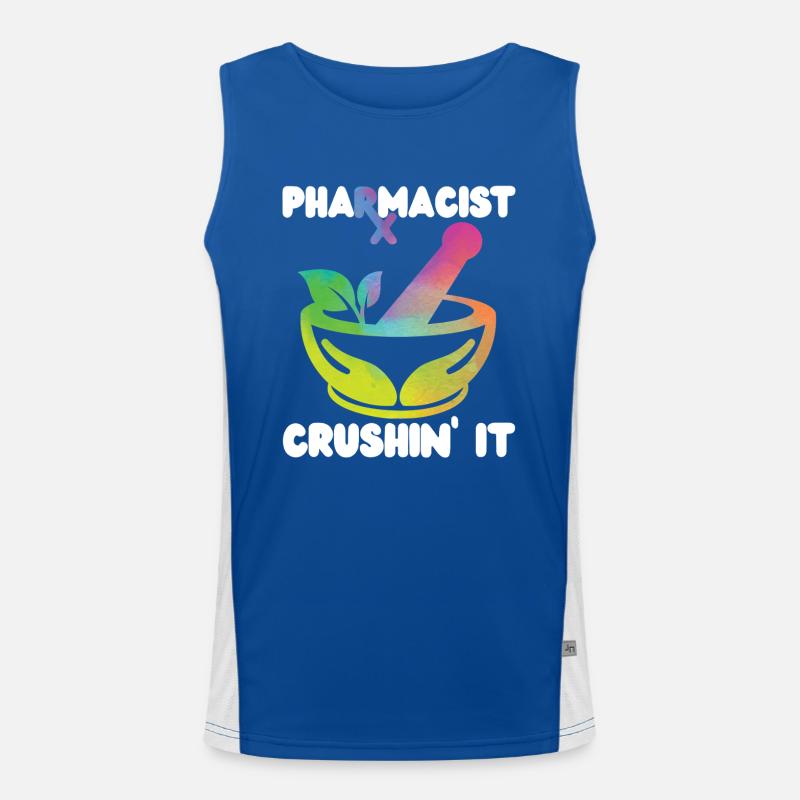 Pharmacy Tech Technician Funktionelles Kontrast-Tank Top für Männer 