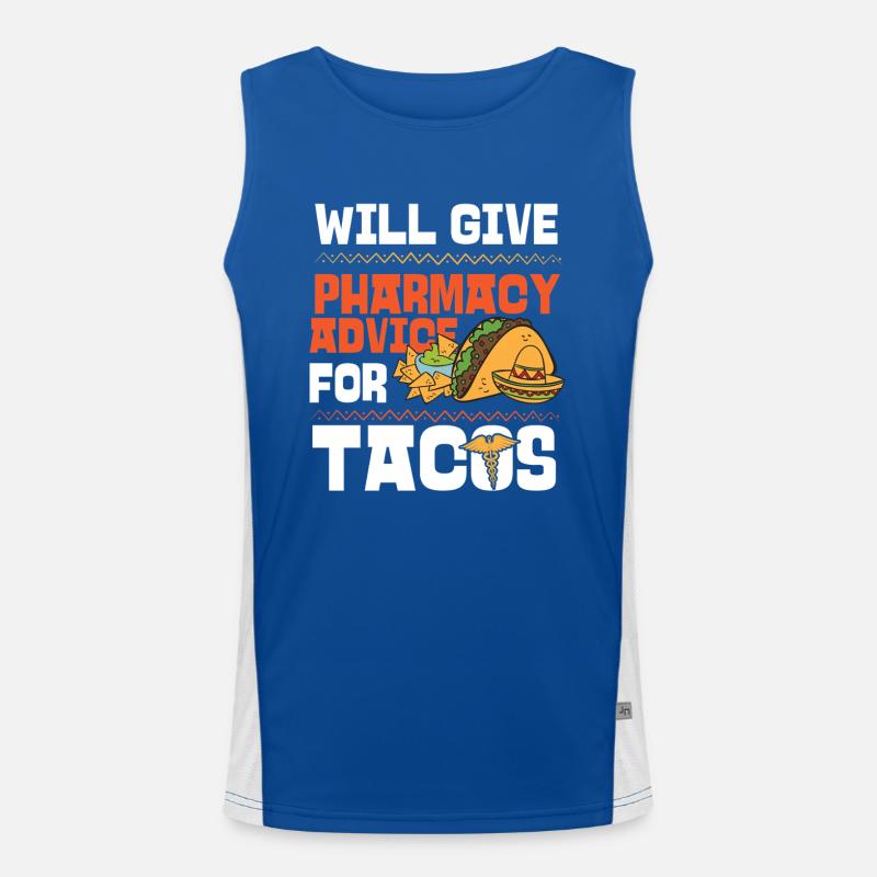 Pharmacy Tech Technician Men's Functional Contrast Tank Top 