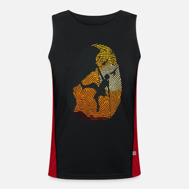 KLETTERN klettern klettern klettern klettern klettern Funktionelles Kontrast-Tank Top für Männer 