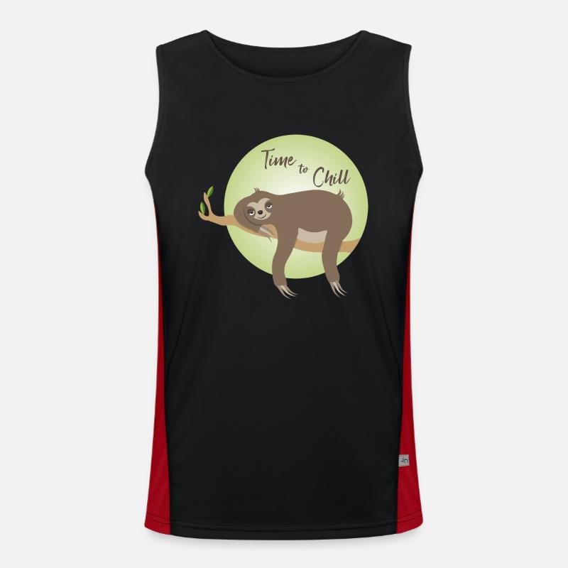 Sloth - Time to relax Men's Functional Contrast Tank Top 