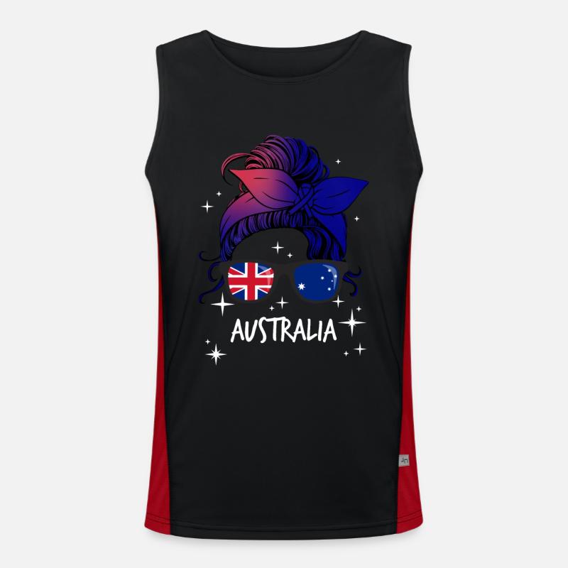 Australien Funktionelles Kontrast-Tank Top für Männer 