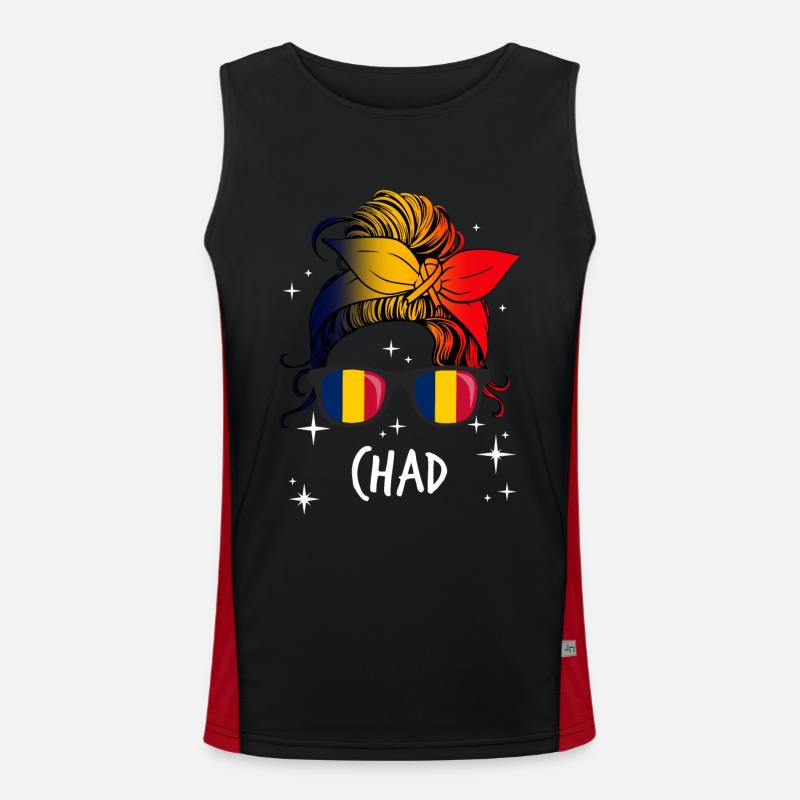 Tschad Funktionelles Kontrast-Tank Top für Männer 
