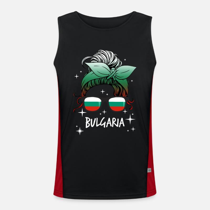 Bulgaria Men's Functional Contrast Tank Top 