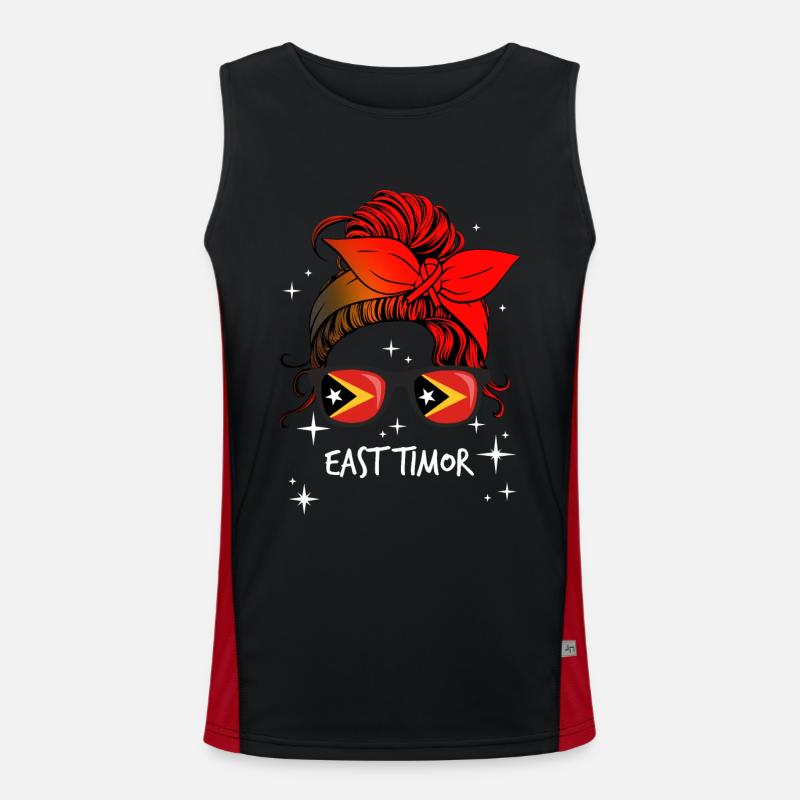 Osttimor Funktionelles Kontrast-Tank Top für Männer 