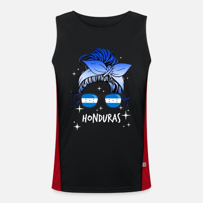 Honduras Funktionelles Kontrast-Tank Top für Männer 