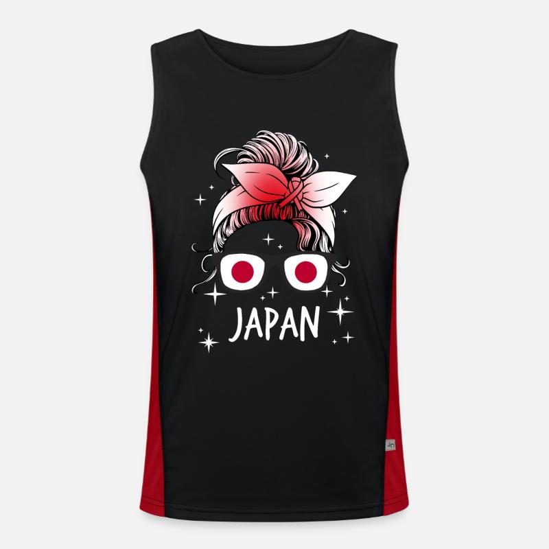 Japan Funktionelles Kontrast-Tank Top für Männer 