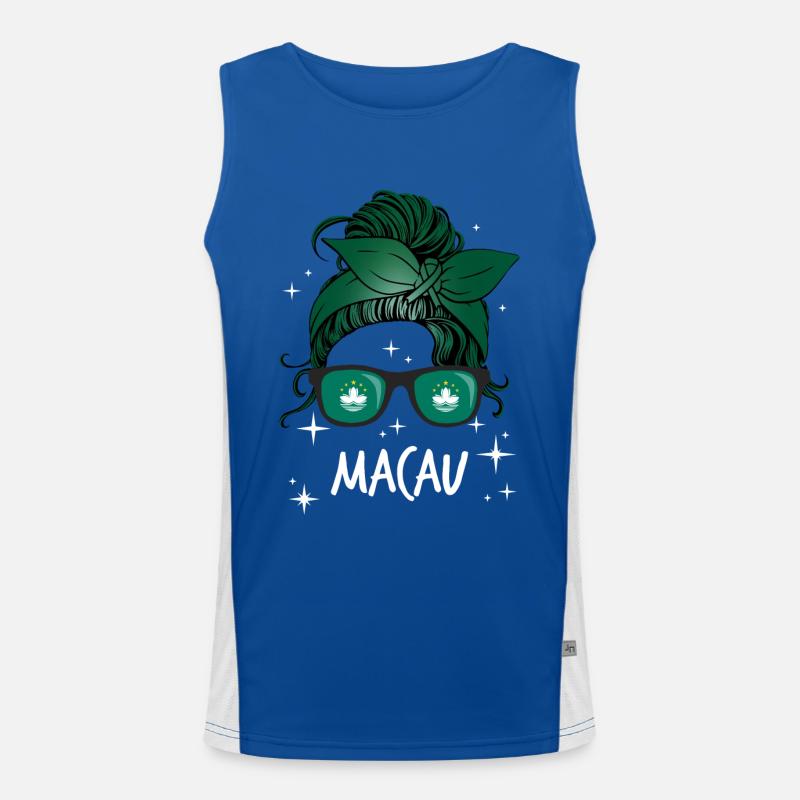 Macau Funktionelles Kontrast-Tank Top für Männer 