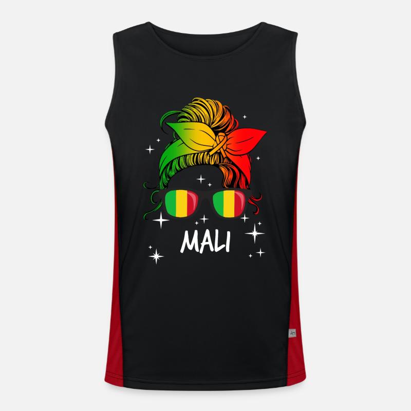 Mali Débardeur respirant contrasté Homme 