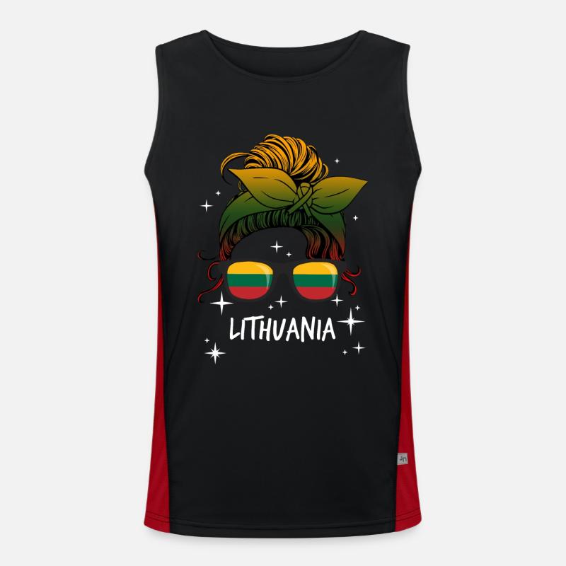 Lituanie Débardeur respirant contrasté Homme 