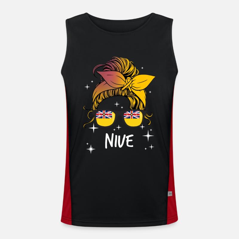 Niue Funktionelles Kontrast-Tank Top für Männer 