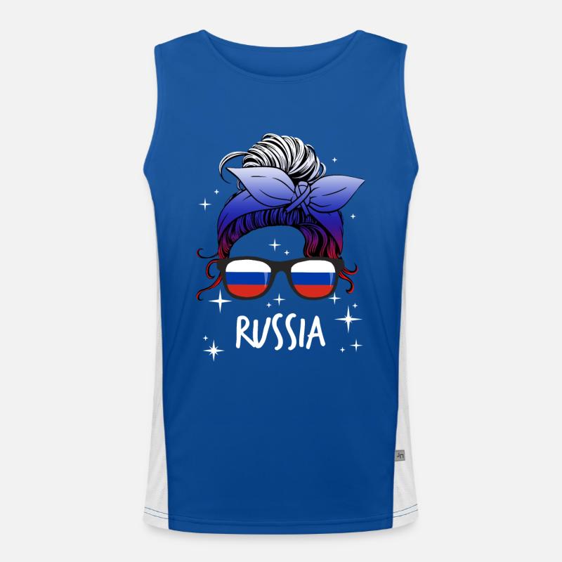 Russia Men's Functional Contrast Tank Top 