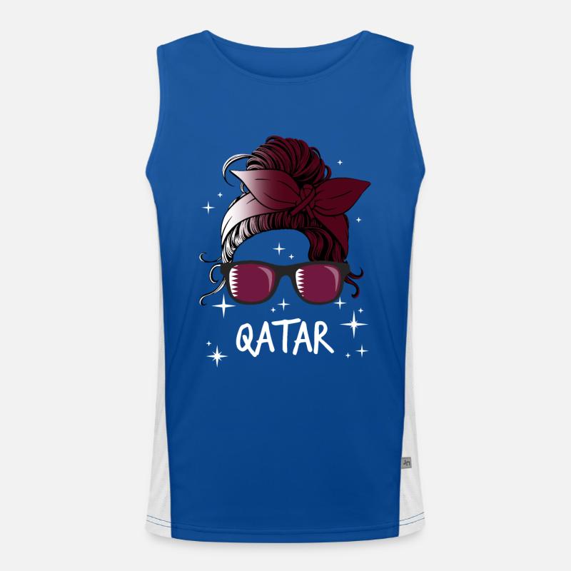 Katar Funktionelles Kontrast-Tank Top für Männer 