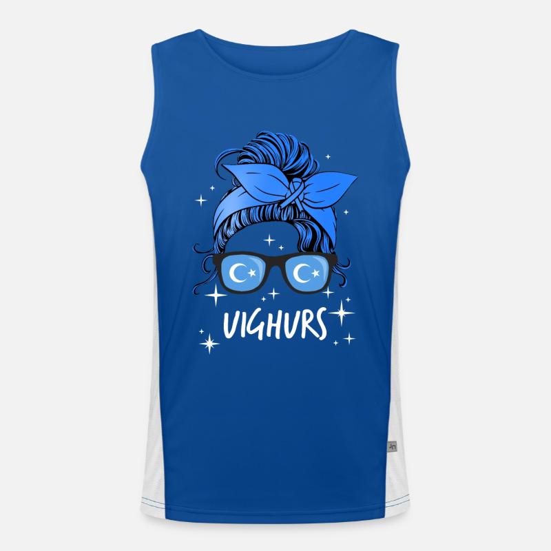 Uighurs Men's Functional Contrast Tank Top 