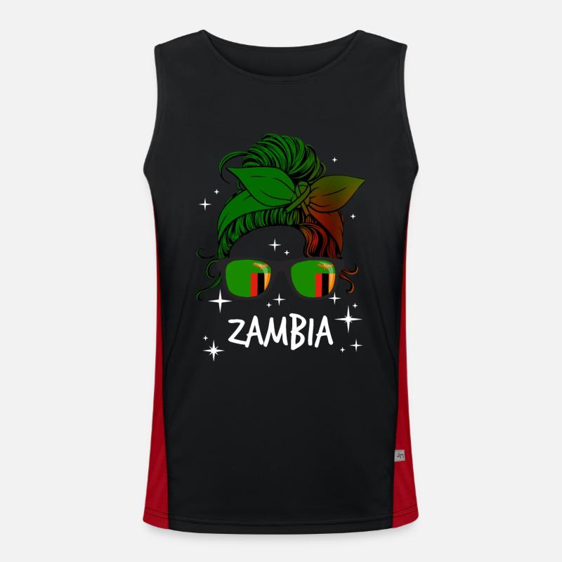 Sambia Funktionelles Kontrast-Tank Top für Männer 