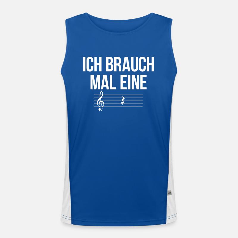 Mal eine Pause machen Funktionelles Kontrast-Tank Top für Männer 