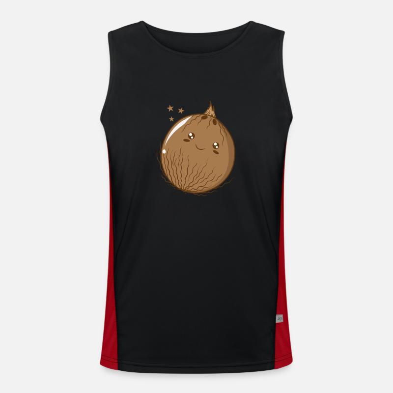 noix de coco joyeuse Débardeur respirant contrasté Homme 