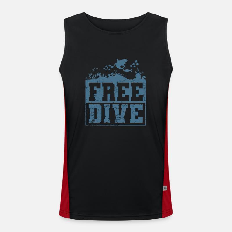 Plongée en apnée dans l’océan Free Dive Débardeur respirant contrasté Homme 