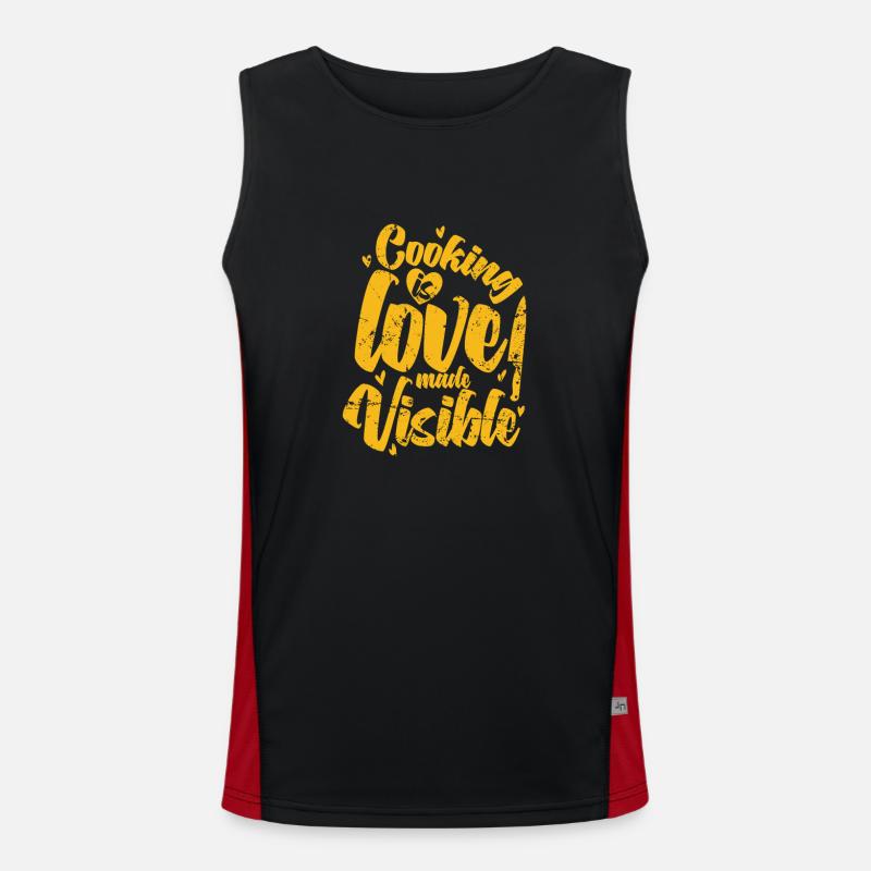 Cuisiner, c’est l’amour rendu visible Koch Hobby Débardeur respirant contrasté Homme 