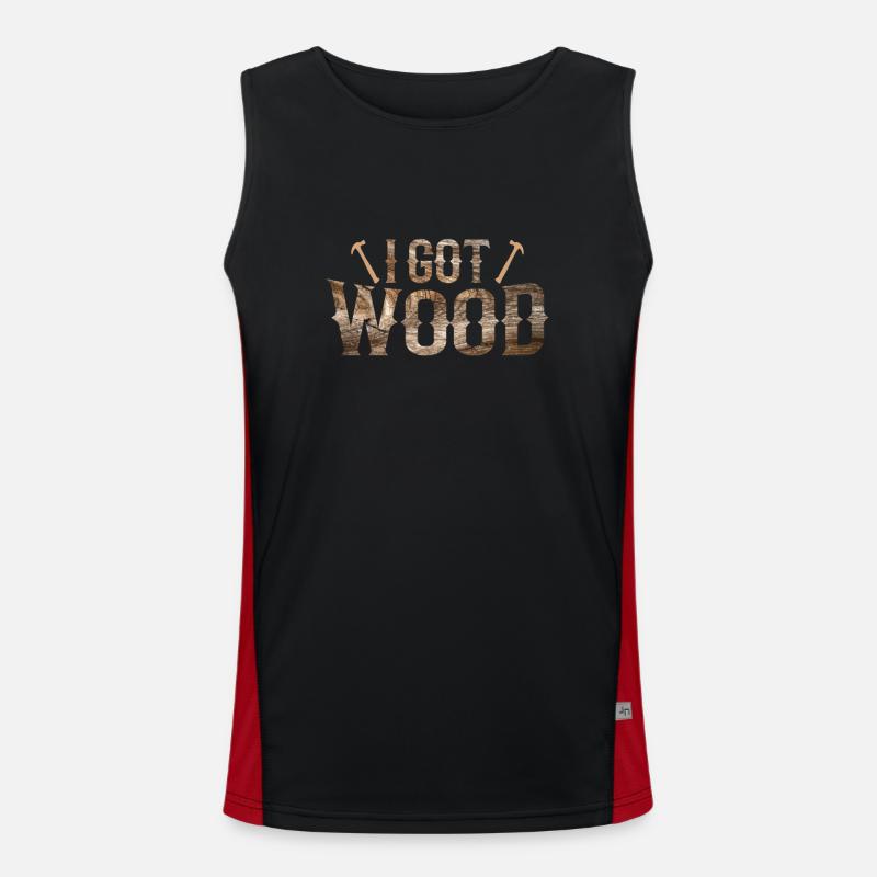 I got Wood Waldarbeiter Funktionelles Kontrast-Tank Top für Männer 