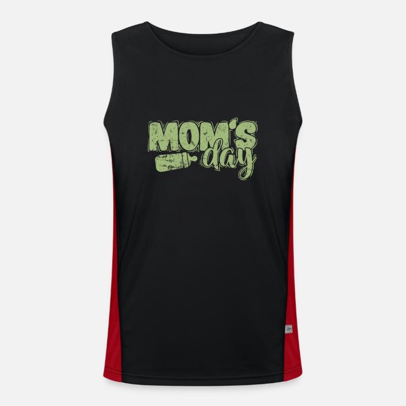 Mom's Day Mami Mutter Funktionelles Kontrast-Tank Top für Männer 