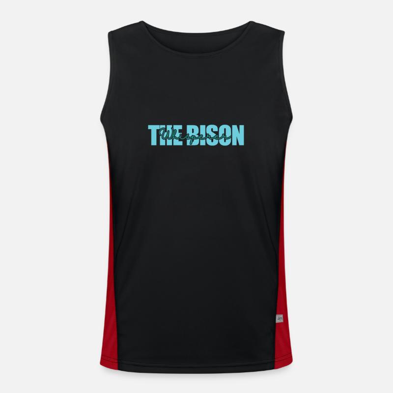 L'animal Bison Whisperer Débardeur respirant contrasté Homme 