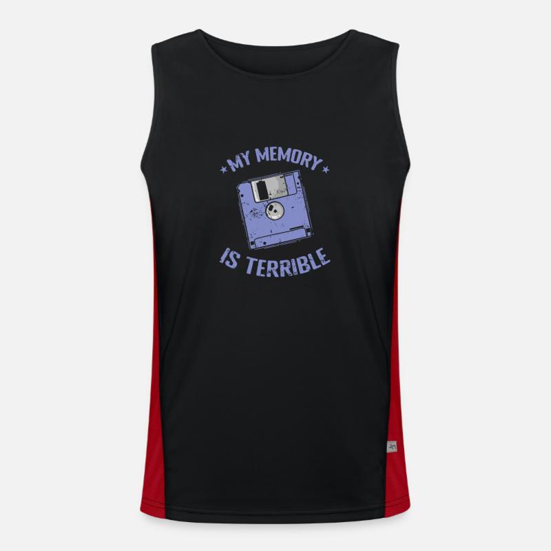 Ma mémoire est terrible module de mémoire de disquette Débardeur respirant contrasté Homme 