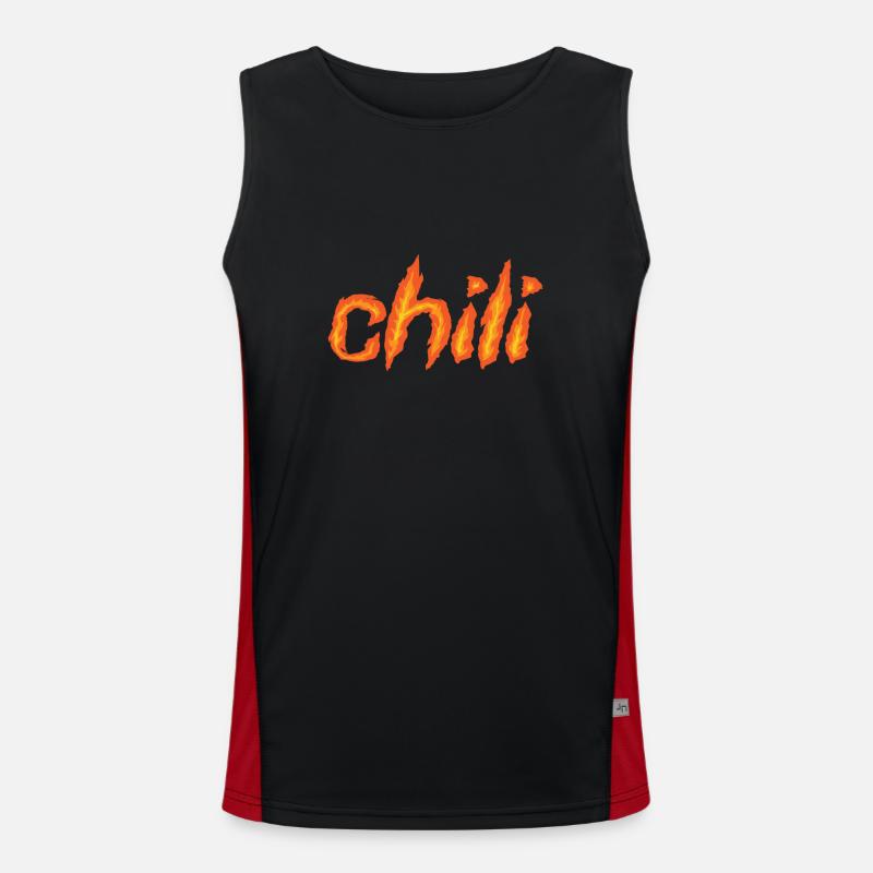 Chili Épicé Chaud Scoville Débardeur respirant contrasté Homme 