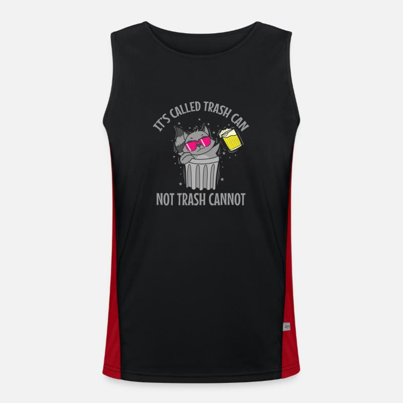 It's called Trash can not Trash cannot Waschbär Men's Functional Contrast Tank Top 