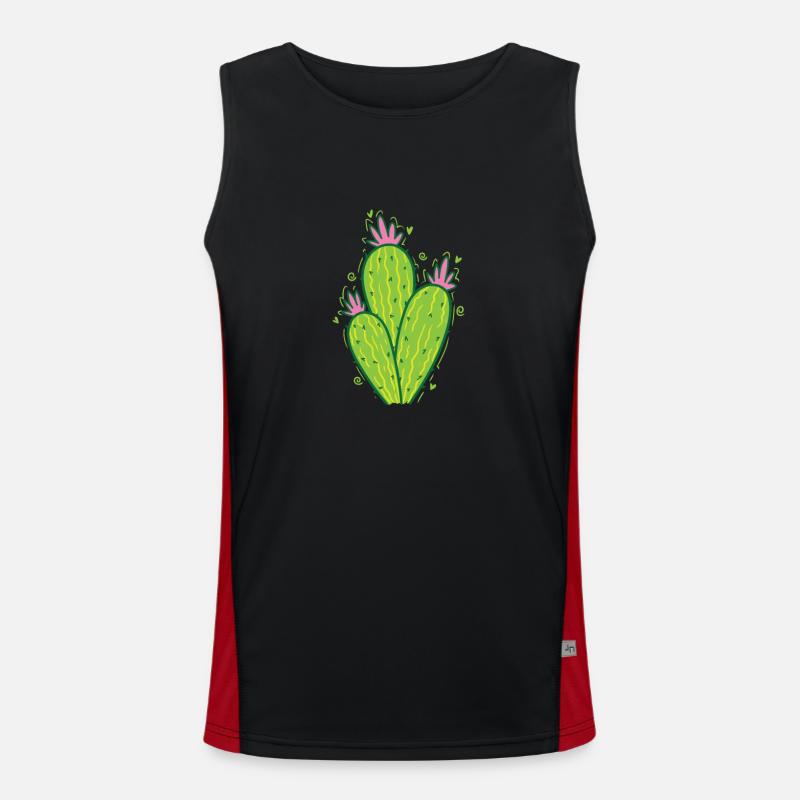 Cactus belle plante Débardeur respirant contrasté Homme 