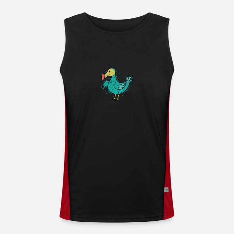 Dodo Birds Mauritius Funktionelles Kontrast-Tank Top für Männer 