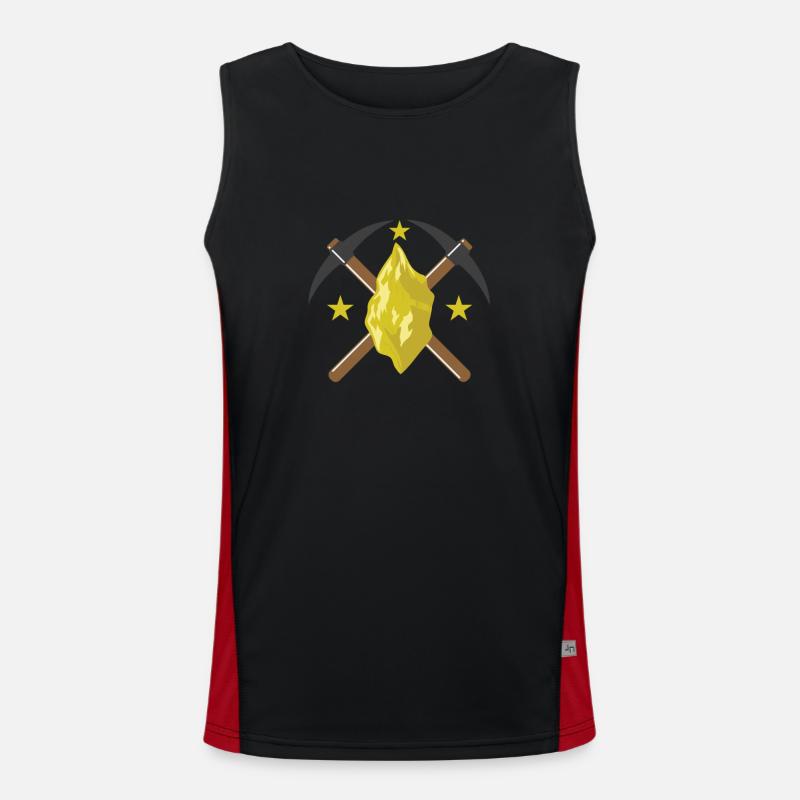 Aurum Nugget with Picking Men's Functional Contrast Tank Top 