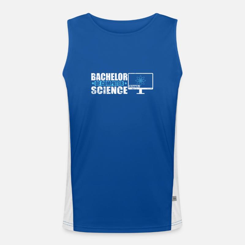Bachelor of Computer Science Softwareentwicklung Funktionelles Kontrast-Tank Top für Männer 