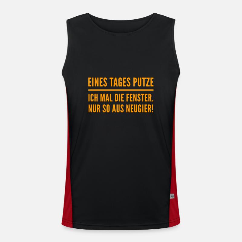 neugierig Funktionelles Kontrast-Tank Top für Männer 