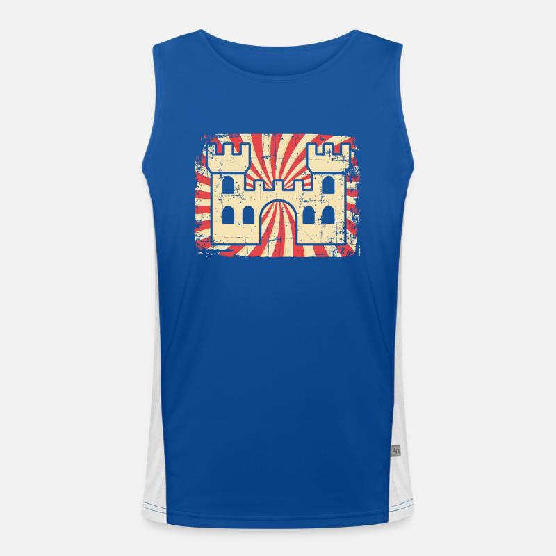 castle Men's Functional Contrast Tank Top 