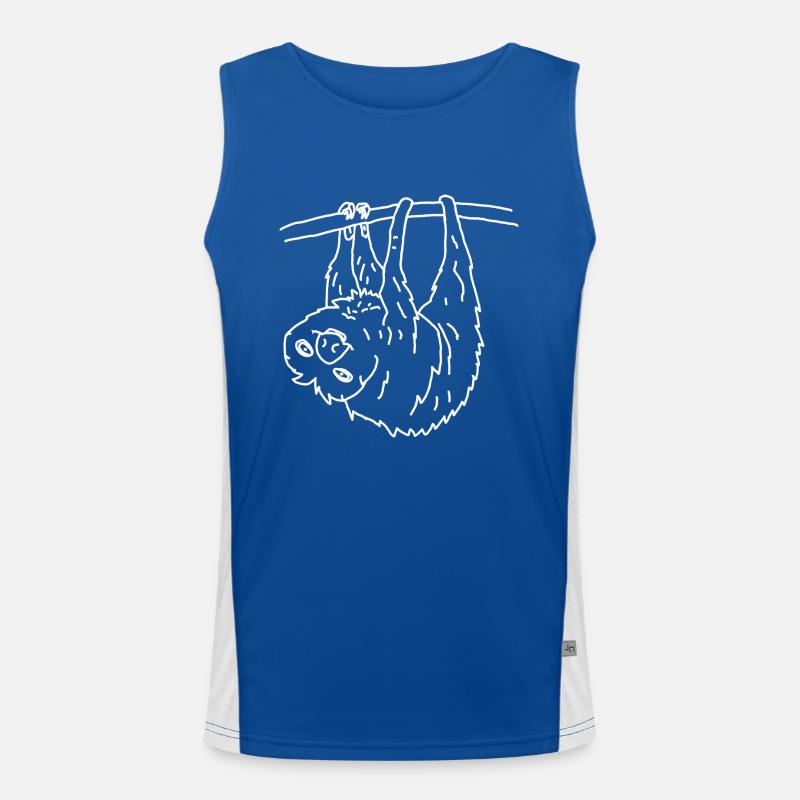 Faultier Funktionelles Kontrast-Tank Top für Männer 