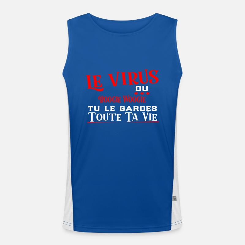 Boogie Woogie virus cadeau sport Débardeur respirant contrasté Homme 
