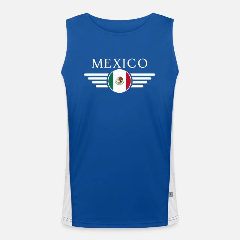 Mexiko Stil Design T-Shirt Funktionelles Kontrast-Tank Top für Männer 