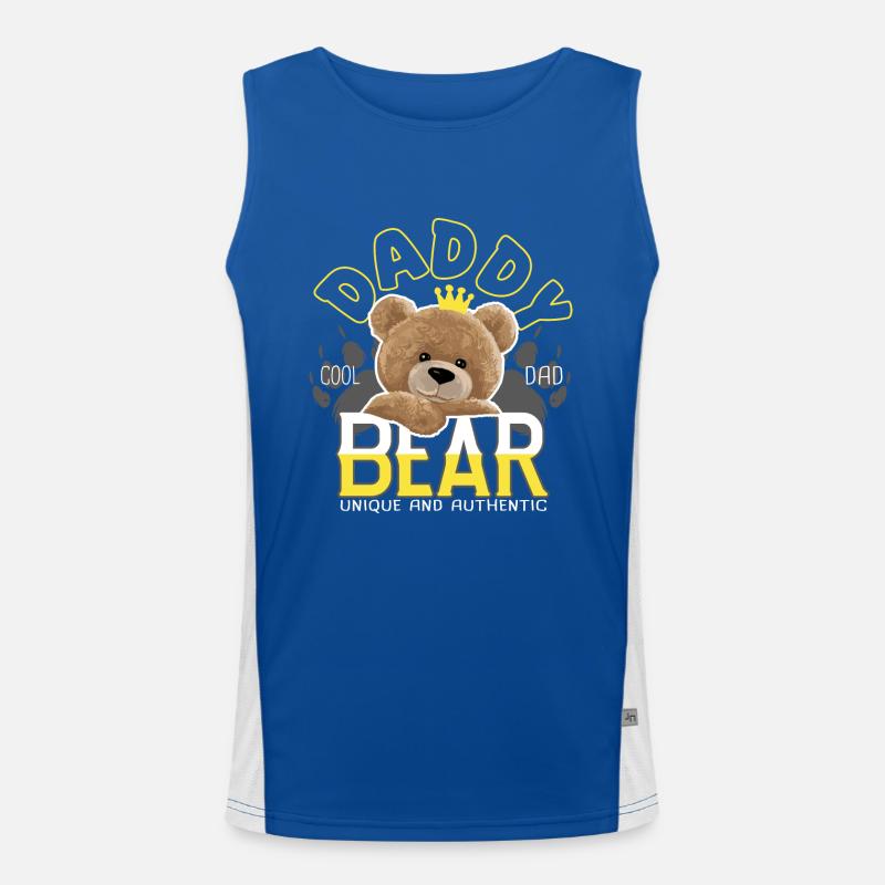 Papa daddy bear dad cool Débardeur respirant contrasté Homme 
