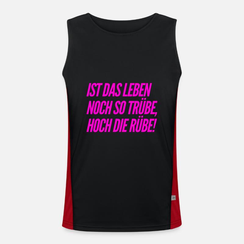 das Leben ist so trübe Funktionelles Kontrast-Tank Top für Männer 