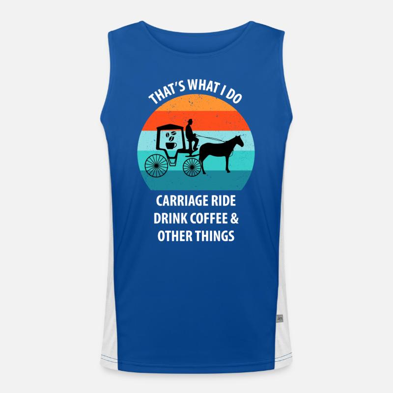 Cocher Calèche Calèche Café Débardeur respirant contrasté Homme 