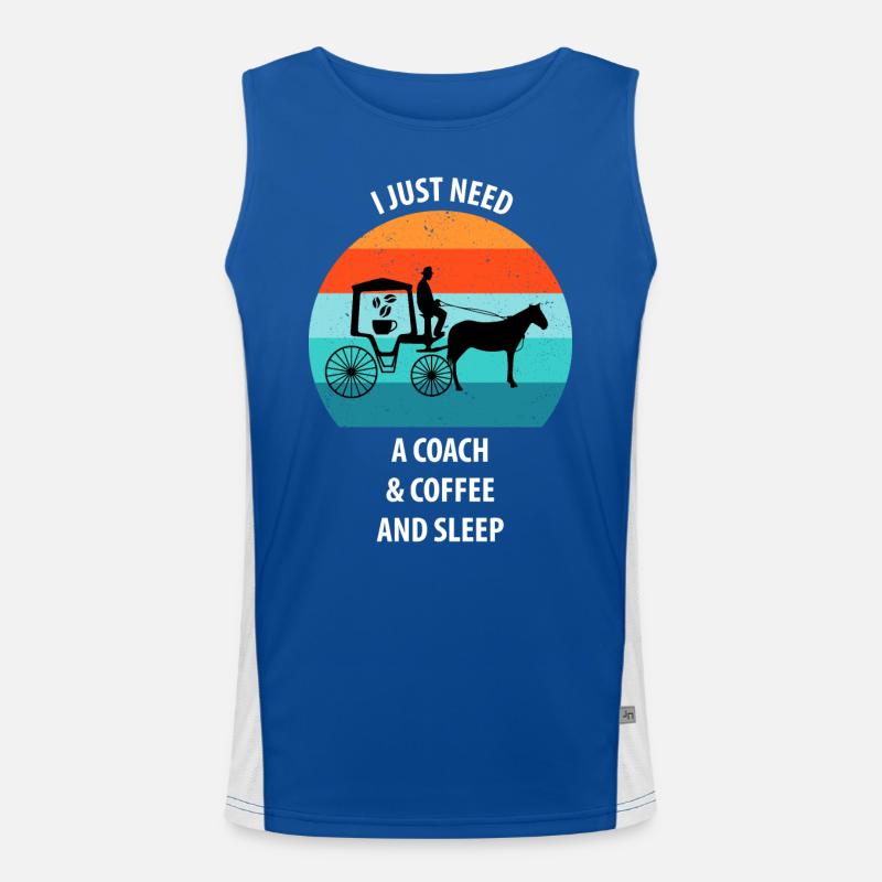 Cocher Calèche Calèche Café Débardeur respirant contrasté Homme 