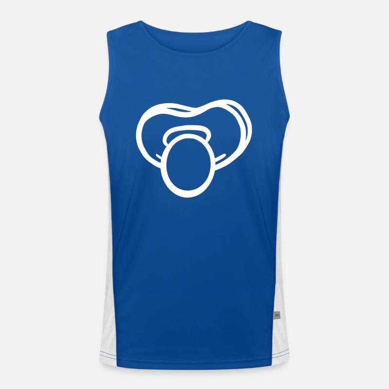 Pacifier Vector Men's Functional Contrast Tank Top 