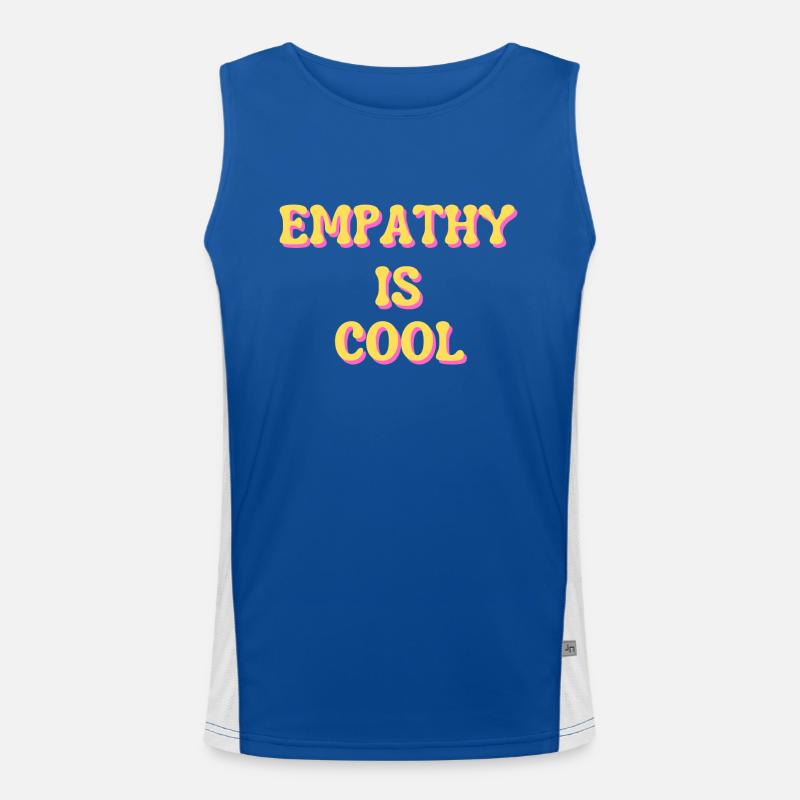 Empathy Is Cool Men's Functional Contrast Tank Top 